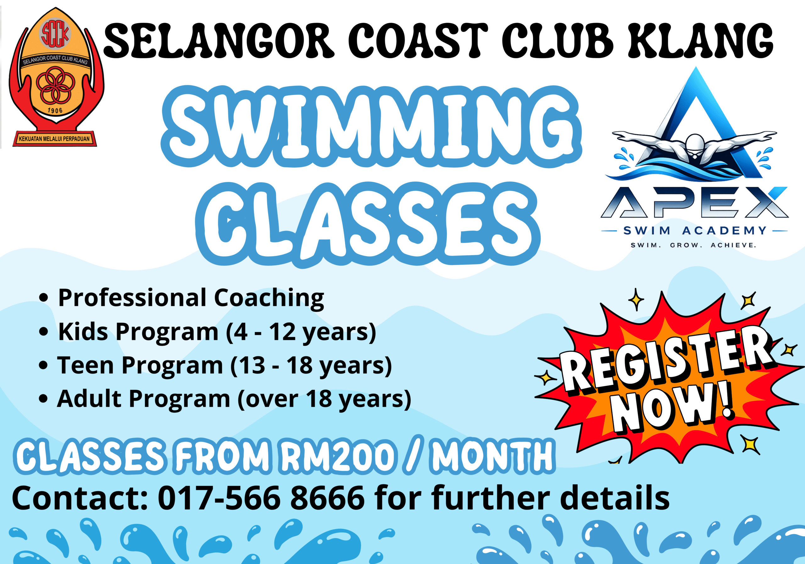 Swimming banner_Coach Swimming banner_Coach